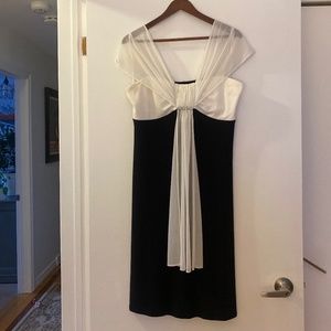 Black and white party dress